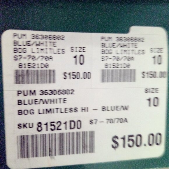 B.O.G. Limitless Hi Denim Women's Halogen Blue-Puma White Size 10 - Picture 17 of 17